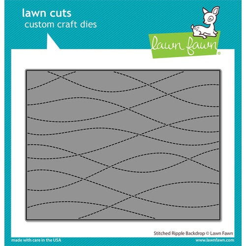 Lawn Fawn - Lawn Cuts - Dies - Stitched Ripple Backdrop