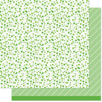 Lawn Fawn - All the Dots Collection - 12 x 12 Double Sided Paper - Kiwi Fizz