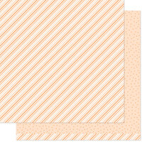 Lawn Fawn - Stripes 'n Sprinkles Collection - 12 x 12 Double Sided Paper - Oh My Orange