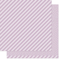 Lawn Fawn - Stripes 'n Sprinkles Collection - 12 x 12 Double Sided Paper - Vivacious Violet
