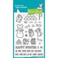 Lawn Fawn - Clear Photopolymer Stamps - Snowball Fight