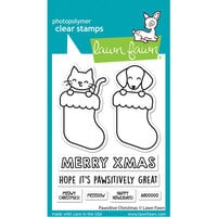 Lawn Fawn - Clear Photopolymer Stamps - Pawsitive Christmas