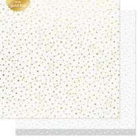 Lawn Fawn - Let It Shine Starry Skies Collection - 12 x 12 Double Sided Paper - Twinkling White