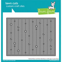 Lawn Fawn - Lawn Cuts - Dies - Dotted Moon and Stars Backdrop - Landscape