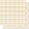 Lawn Fawn - Favorite Flannel Collection - Christmas - 12 x 12 Double Sided Paper - Eggnog