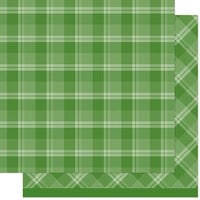 Lawn Fawn - Favorite Flannel Collection - Christmas - 12 x 12 Double Sided Paper - Matcha Latte