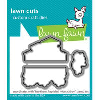 Lawn Fawn - Lawn Cuts - Dies - Hay There Hayrides - Mice Add-On