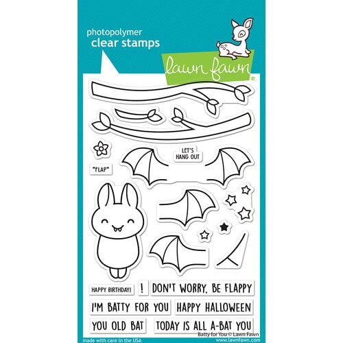 Lawn Fawn - Halloween - Clear Photopolymer Stamps - Batty For You