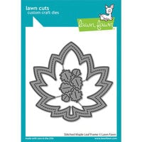 Lawn Fawn - Lawn Cuts - Dies - Stitched Maple Leaf Frame