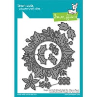 Lawn Fawn - Lawn Cuts - Dies - Magic Iris - Holly Wreath Add-On