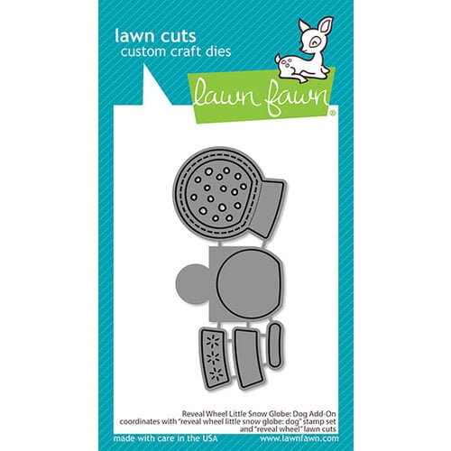 Lawn Fawn - Little Snow Globe Collection - Dies - Dog Add-on
