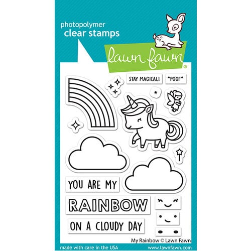 Lawn Fawn - Clear Photopolymer Stamps - My Rainbow