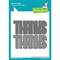 Lawn Fawn - Dies - Giant Outlined Thanks