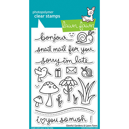 Lawn Fawn - Clear Photopolymer Stamps - Gleeful Gardens