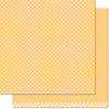 Lawn Fawn - Let's Polka, Mon Amie Collection - 12 x 12 Double Sided Paper - Lemon Polka