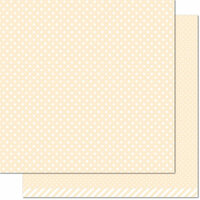 Lawn Fawn - Let's Polka, Mon Amie Collection - 12 x 12 Double Sided Paper - Vanilla Polka