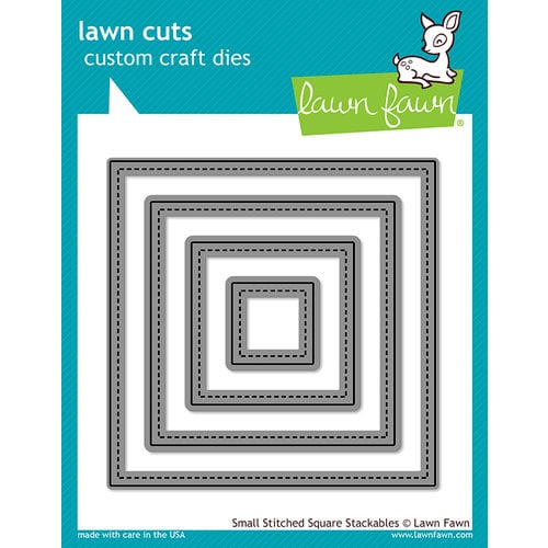 Lawn Fawn - Lawn Cuts - Dies - Small Stitched Square Stackables