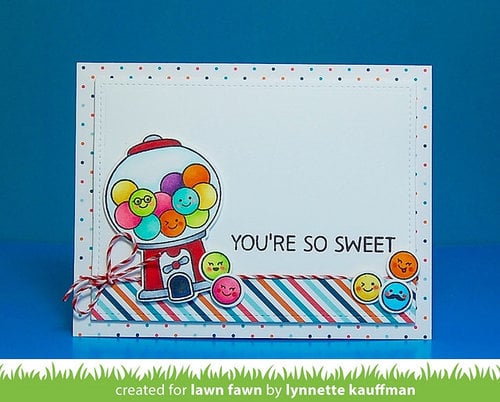 Sweet Smiles Gumball Machine by Lawn Fawn