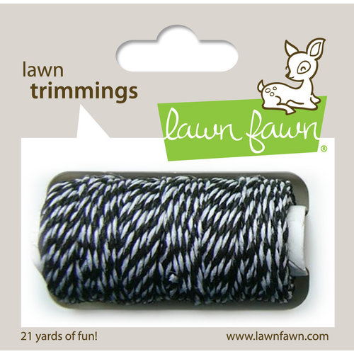 Lawn Fawn - Lawn Trimmings - Bakers Twine Spool - Black Tie Cord