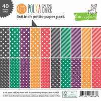 Lawn Fawn - Lets Polka in the Dark Collection - 6 x 6 Petite Paper Pack
