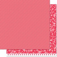 Lawn Fawn - Lets Bokeh in the Snow Collection - 12 x 12 Double Sided Paper - Holly Berry Twist