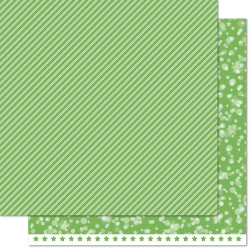 Lawn Fawn - Lets Bokeh in the Snow Collection - 12 x 12 Double Sided Paper - Pine Needle Twist