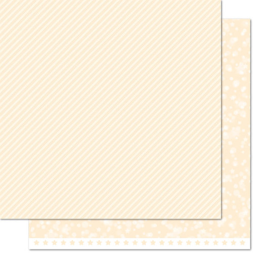 Lawn Fawn - Lets Bokeh in the Snow Collection - 12 x 12 Double Sided Paper - Snowflake Twist