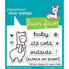 Lawn Fawn - Clear Photopolymer Stamps - Winter Alpaca