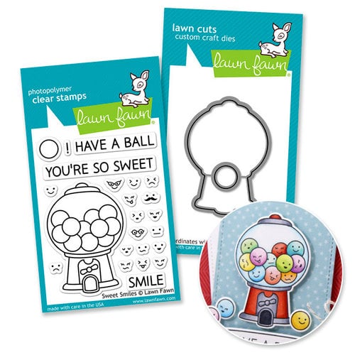 Lawn Fawn - Die and Acrylic Stamp Set - Sweet Smiles Bundle