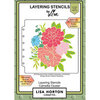Lisa Horton Crafts - Layering Stencils - Camellia Cluster