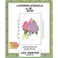 Lisa Horton Crafts - Layering Stencils - Exotic Peony
