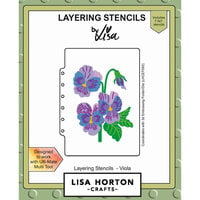 Lisa Horton Crafts - Layering Stencils - Viola