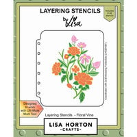 Lisa Horton Crafts - Layering Stencils - Floral Vine