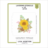 Lisa Horton Crafts - Layering Stencils - Fall Bouquet