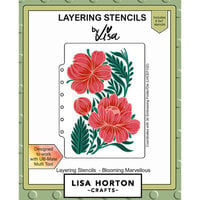 Lisa Horton Crafts - Layering Stencils - Blooming Marvellous
