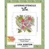 Lisa Horton Crafts - Layering Stencils - Floral Heart