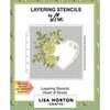 Lisa Horton Crafts - Layering Stencils - Heart Of Roses