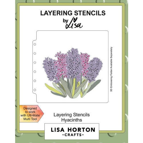 Lisa Horton Crafts - Layering Stencils - Hyacinths