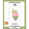 Lisa Horton Crafts - Layering Stencils - Floribunda Vase