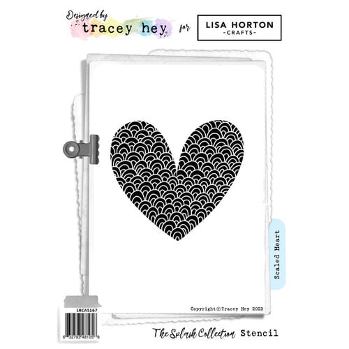 Lisa Horton Crafts - Stencils - Scaled Heart