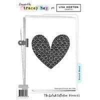 Lisa Horton Crafts - Stencils - Scaled Heart