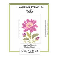 Lisa Horton Crafts - Layering Stencils - Spring Blooms