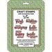 Lisa Horton Crafts - Die and Clear Photopolymer Stamp Set - Double Layered Sentiments