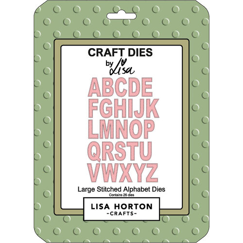 Lisa Horton Crafts - Dies - Large Stitched Alphabet
