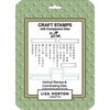 Lisa Horton Crafts - Die and Clear Photopolymer Stamp Set - Vertical Sentiments