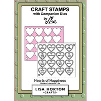 Lisa Horton Crafts - Die and Clear Photopolymer Stamp Set - Hearts of Happiness