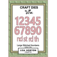 Lisa Horton Crafts - Dies - Large Stitched Numbers