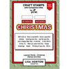 Lisa Horton Crafts - Die and Clear Photopolymer Stamp Set - Layered Words - Christmas