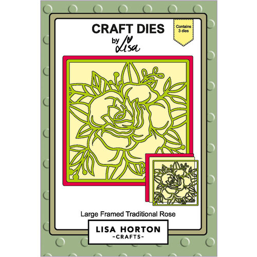 Lisa Horton Crafts - Dies - Large Framed Traditional Rose