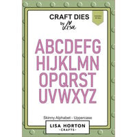 Lisa Horton Crafts - Dies - Skinny Alphabet - Uppercase